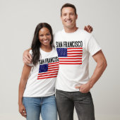 San Francisco, US Flagge T-Shirt (Unisex)