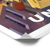 San Francisco USA America United States Vintage Poster (Ecke)