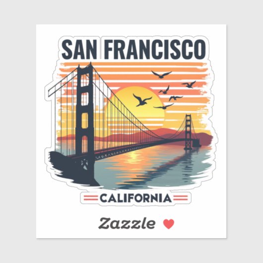 SAN FRANCISCO USA AUFKLEBER (Blatt)