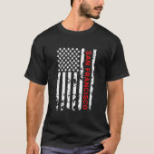 San Francisco Usa Black White Flag T-Shirt (Vorderseite)