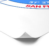 San Francisco, USA, individualisierbarer Charming Poster (Ecke)