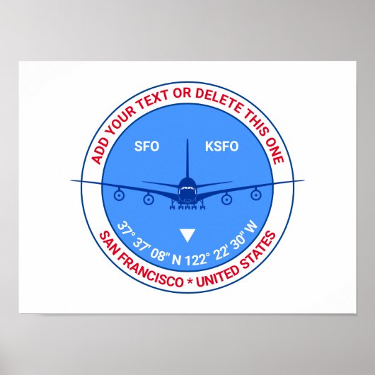 San Francisco, USA, individualisierbarer Charming Poster (Vorne)