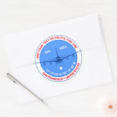 San Francisco, USA, individuell anpassbare Coole R Runder Aufkleber (Umschlag)