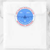 San Francisco, USA, individuell anpassbare Coole R Runder Aufkleber (Tasche)