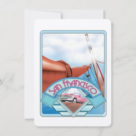 San Francisco, USA, Reiseplakat (Vorderseite)