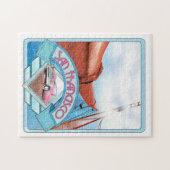 San Francisco, USA, Reiseplakat Puzzle (Horizontal)