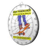 San Francisco, USA Skate Dartscheibe (Vorderseite rechts)
