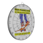 San Francisco, USA Skate Dartscheibe (Vorderseite Links)