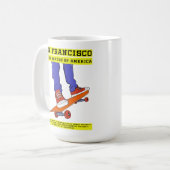 San Francisco, USA Skate Kaffeetasse (Vorderseite Links)