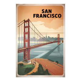 San Francisco USA Vintag Fotodruck