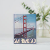 San Francisco USA Vintag Postkarte (Stehend Vorderseite)