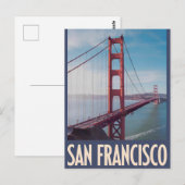 San Francisco USA Vintag Postkarte (Vorne/Hinten)