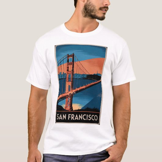 San Francisco USA Vintag T-Shirt (Vorderseite)
