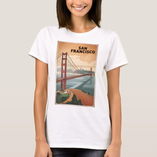 San Francisco USA Vintag T-Shirt (Vorderseite)