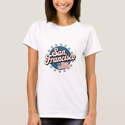 San Francisco USA Vintag T-Shirt (Vorderseite)