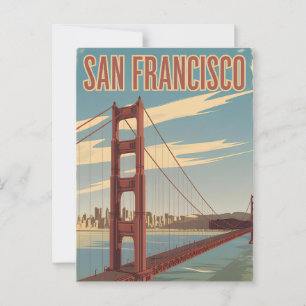 San Francisco USA Vintage Postkarte