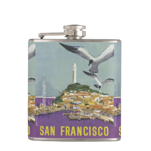 San Francisco USA Vintage Reisetaschenflasche Flachmann
