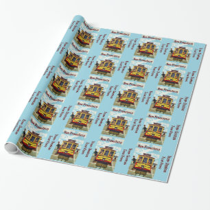 San Francisco USA Vintage-Reiseverpackungspapier Geschenkpapier