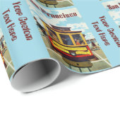 San Francisco USA Vintage Travel Packpapier (Rolleneckpunkt)