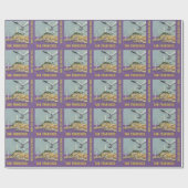 San Francisco USA Vintage Travel Packpapier (Flach)