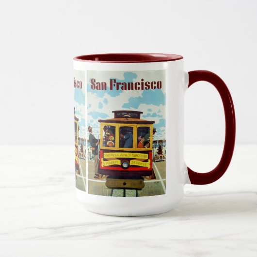 San Francisco USA Vintage Travel Tasse (Rechts)
