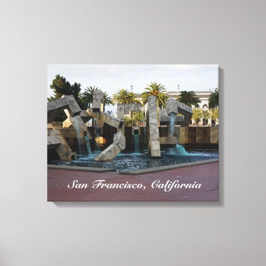 San Francisco Vaillancourt Fountain #2 Leinwand (Vorderseite)