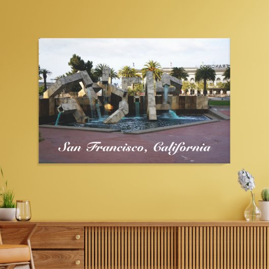 San Francisco Vaillancourt Fountain #2 Leinwand (Insitu (Wohnzimmer))