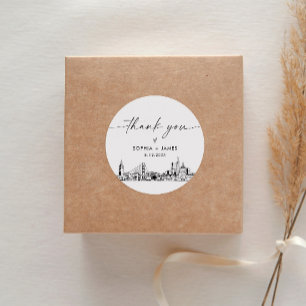 San Francisco Vielen Dank für Ihre Unterstützung 3 Runder Aufkleber