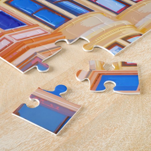 San Francisco Viktorianisch Houses - Reise Postkar Puzzle (Seite)