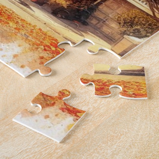 San Francisco Viktorianische Ruhenhäuser im Herbst Puzzle (Seite)