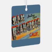 San Francisco Vintag Ornament Aus Metall (Vorderseite Rechts)