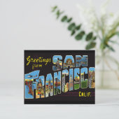 San Francisco Vintag Postcard Postkarte (Stehend Vorderseite)