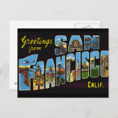 San Francisco Vintag Postcard Postkarte (Vorne/Hinten)