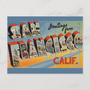 San Francisco Vintag Postkarte