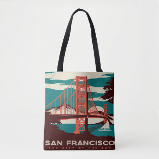 San Francisco Vintag Style Golden Gate Bridge  Tasche