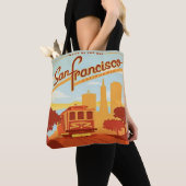San Francisco Vintag Style Tote Tasche Trolley (Von Nahem)