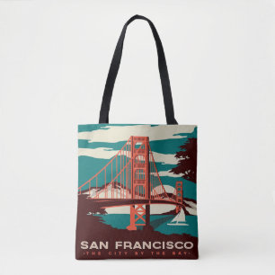 San Francisco Vintage Art-Taschentasche Tasche