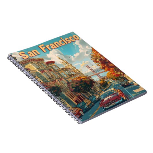 San Francisco Vintage Car Notizblock (Rechte Seite)