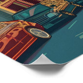 San Francisco Vintage Car Poster (Ecke)