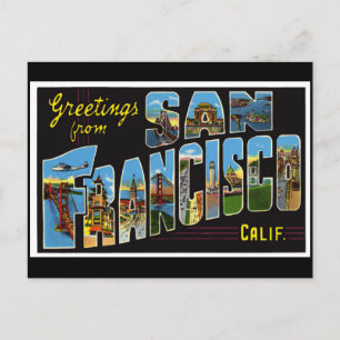 San Francisco Vintage Karte