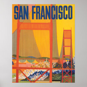 San Francisco Vintage Plakat