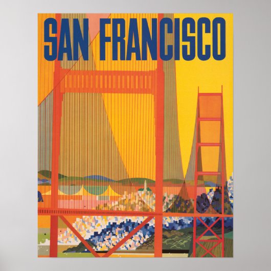 San Francisco Vintage Poster (Vorne)