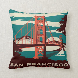 San Francisco Vintage Stil Golden Gate Bridge Kissen