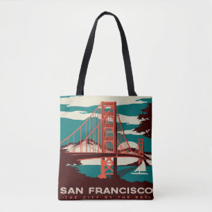 San Francisco Vintage Style Golden Gate Bridge Tasche