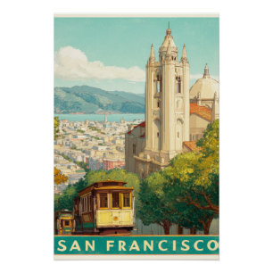 San Francisco Vintage Travel Poster