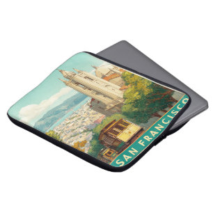 San Francisco Vintage Travel Poster Laptopschutzhülle