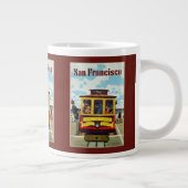 San Francisco Vintage Travel Poster Tasse (Rechts)