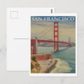 San Francisco Vintage Travel Postkarte (Vorne/Hinten)