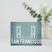 San Francisco Vintage Travel Tourismus Postkarte (Stehend Vorderseite)