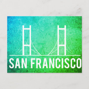 San Francisco Vintage Travel Tourismus Postkarte